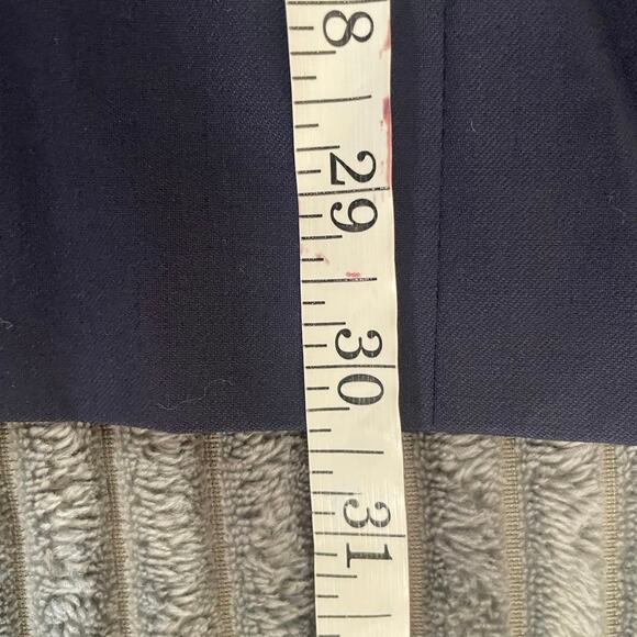 Linea Uomo Mens 100% Wool Blazer Size 48 Short / 46 Waist Navy Performance Wool - Picture 6 of 8